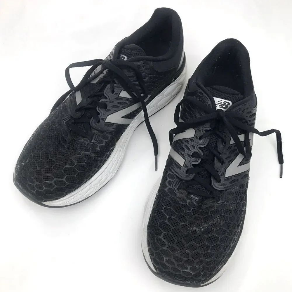 New Balance Fresh Foam Vongo Black White Athletic Performance Running Sneakers